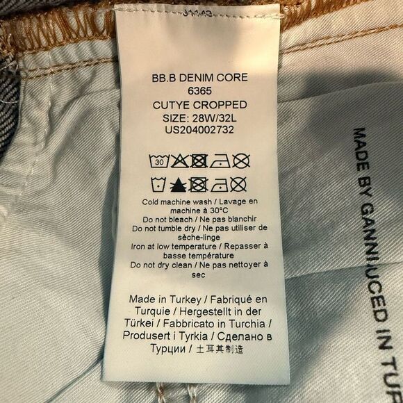 Ganni Cutye Cropped Dark Wash Jeans Size 28 - Picture 5 of 5